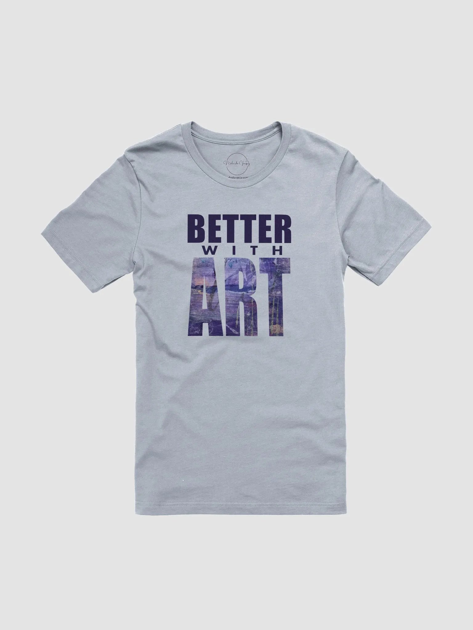 BETTER WITH ART indigo horizon tee product image (2)