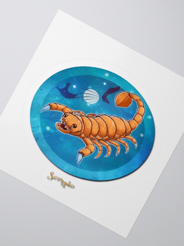 Scorpio Zodiac Sticker - Exclusive Celestial Design | TDS Music product image (5)