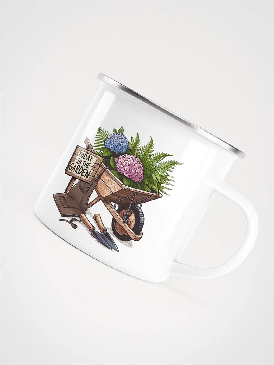 Today in the Garden enamel mug! product image (1)