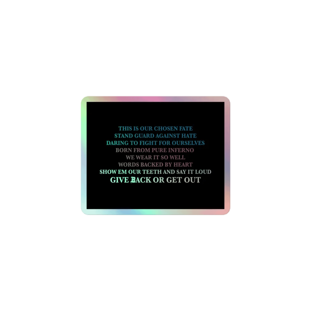 Mantra holographic sticker product image (1)