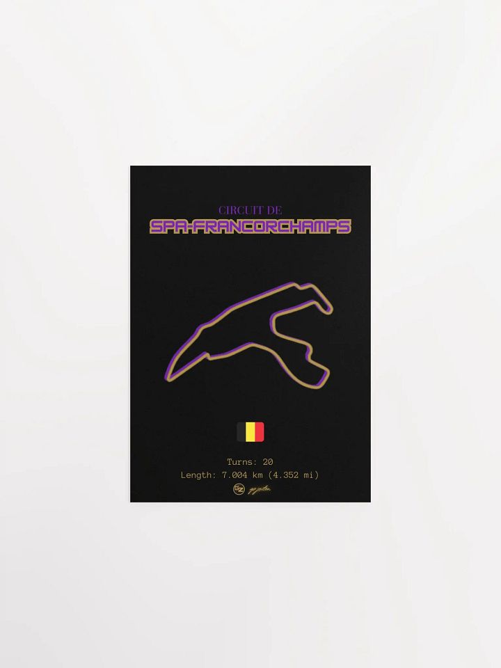 Circuit De Spa-Francorchamps | Enhanced Matte Poster product image (1)
