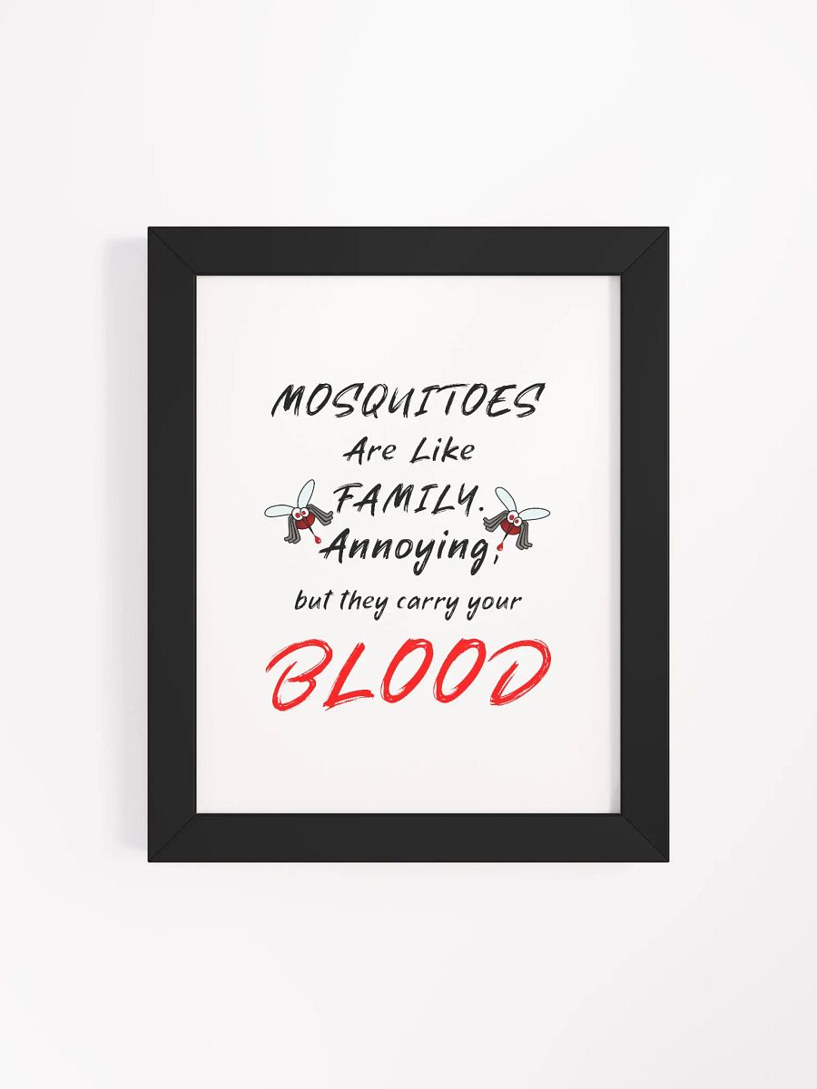 Bloodthirsty Mosquitoes Framed Matte Poster product image (33)