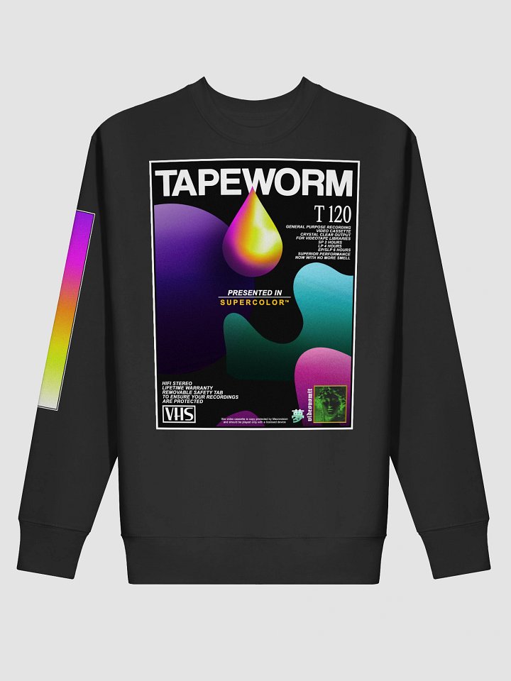 TAPEWORM VHS crewneck frontprint sweatshirt product image (2)