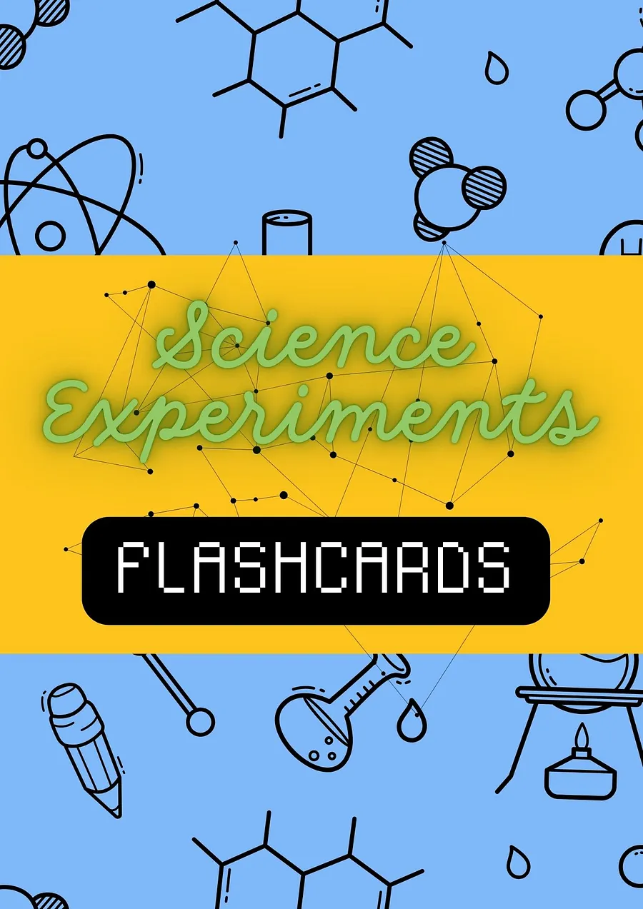 Science Experiment 20 Flashcard Set product image (1)