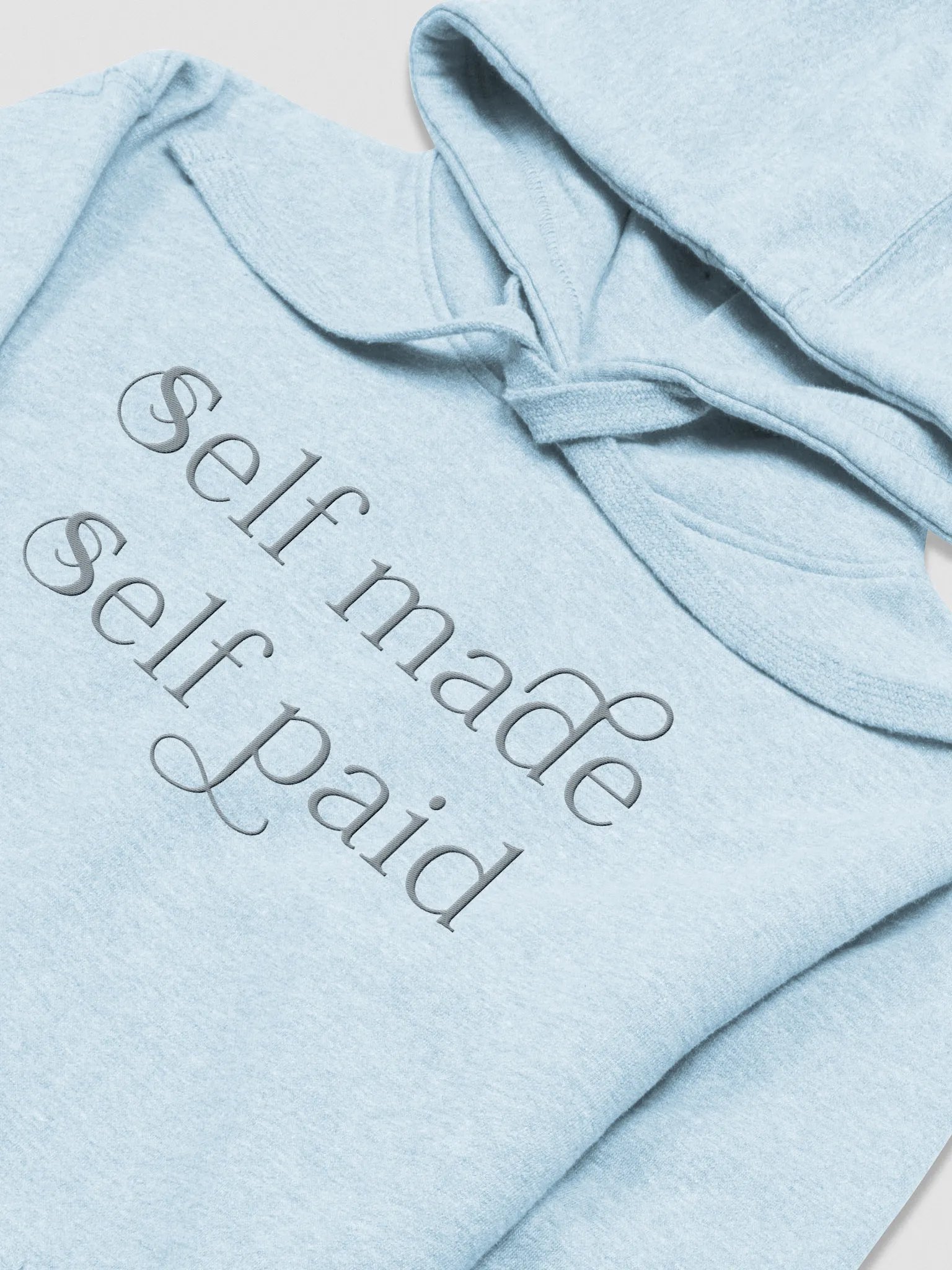 Embroidered Self Made Self Paid Premium Hoodie product image (3)