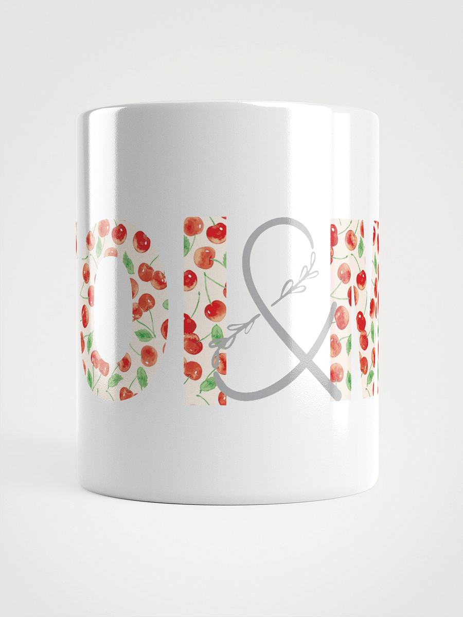 Mug Blanc Toi et Moi - Décor Cerises de Provence - Cadeau Couple product image (5)