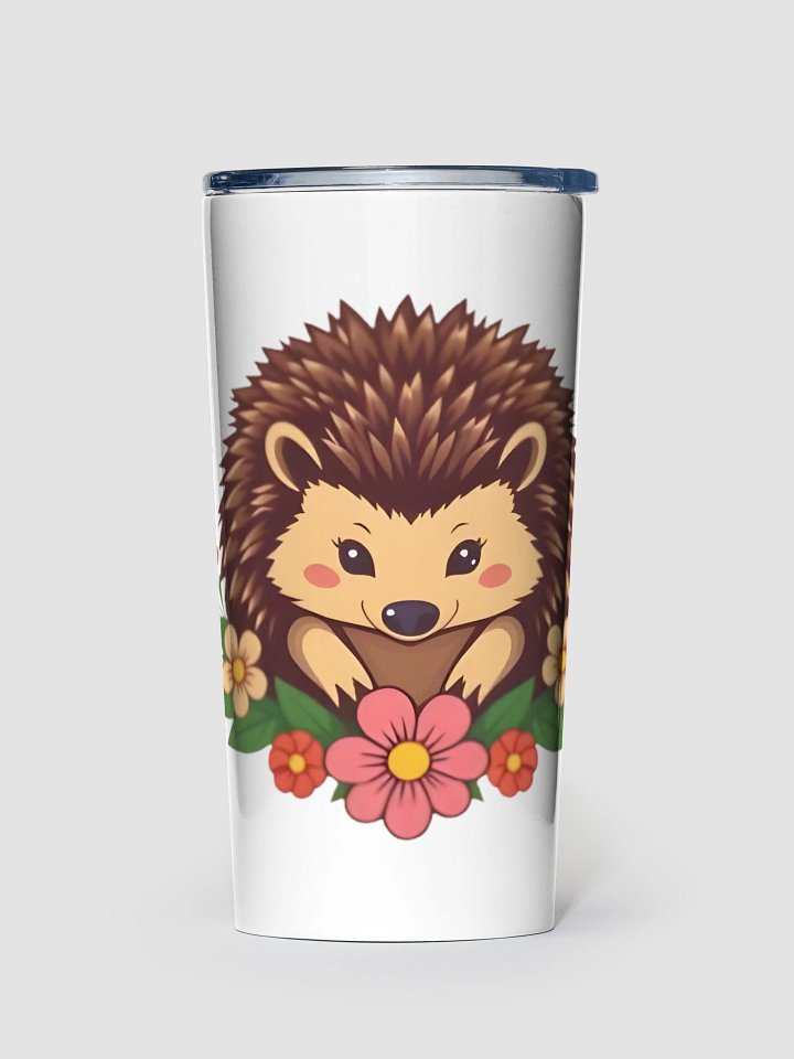 Floral Hedgehog 20oz Stainless Steel Tumbler product image (1)