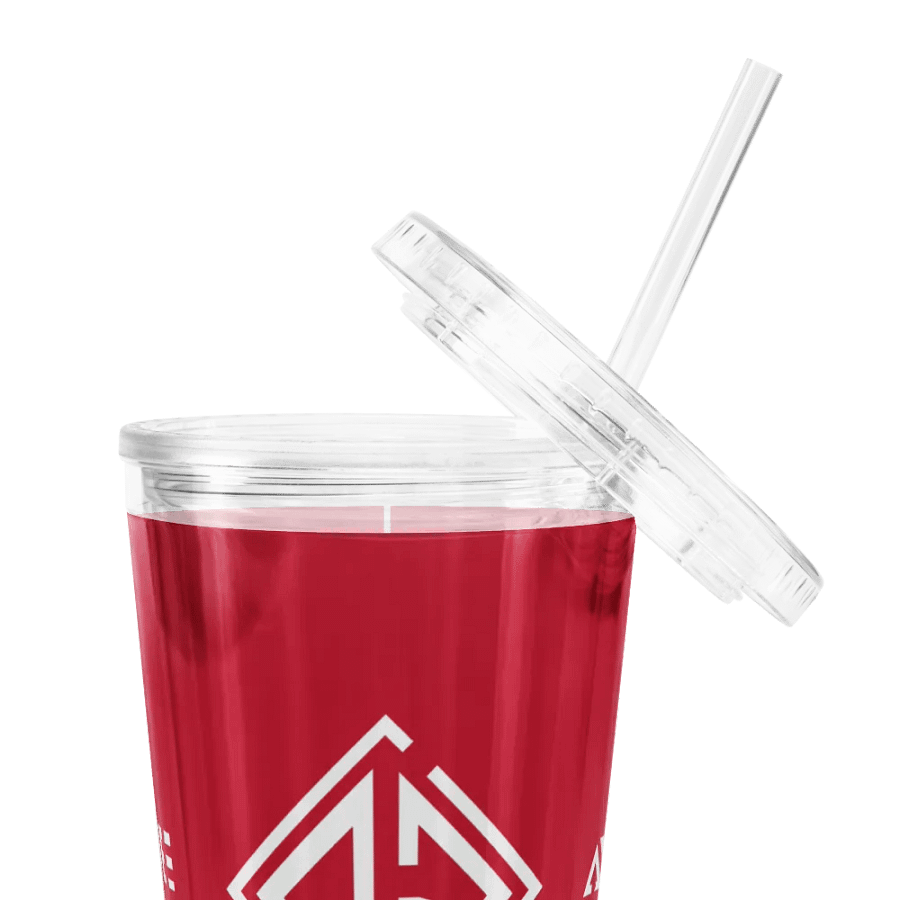 Gobelet en plastique transparent Rouge product image (4)