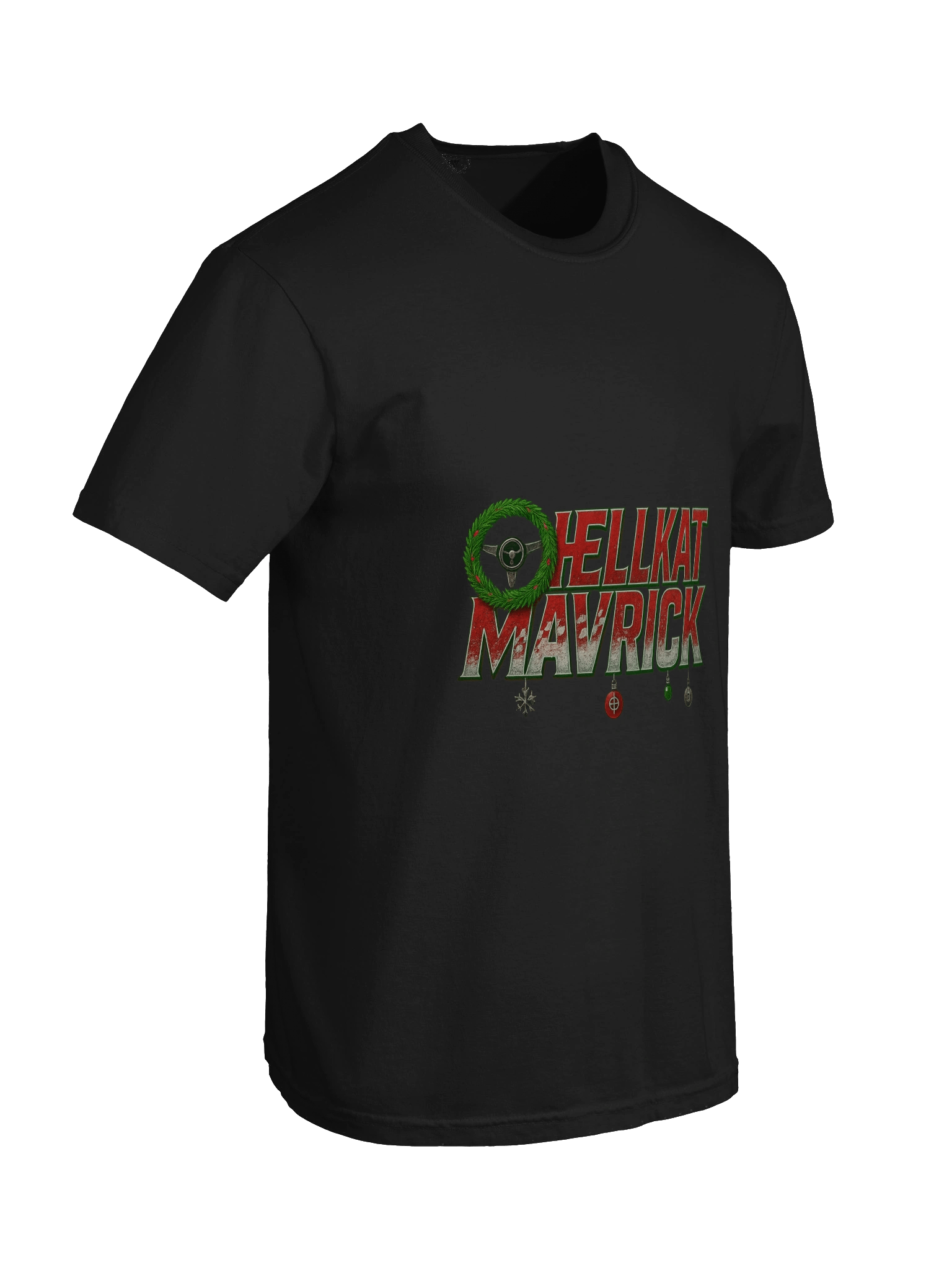 HKM Holiday Wreath & Ornaments T-Shirt product image (8)