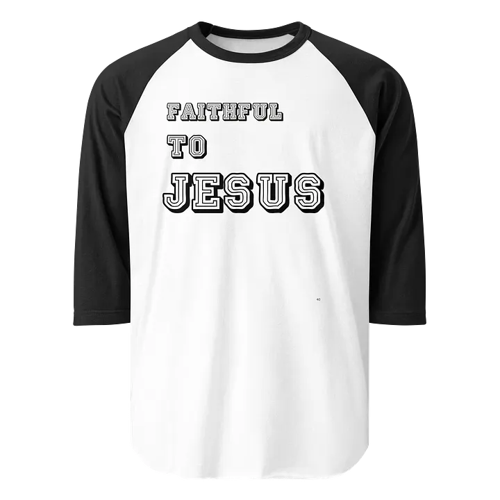 JESUS IS FAITHFUL Tultex Fine Jersey Raglan Tee product image (1)