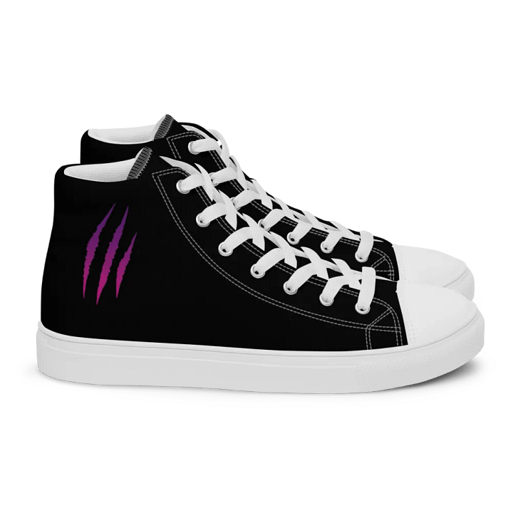 "DJ Benji Beatz Scratch Logo" Women's High Top Canvas Shoes product image (2)