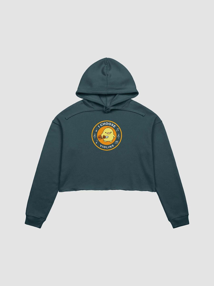 I choose violins Bella+Canvas Fleece Crop Hoodie product image (1)