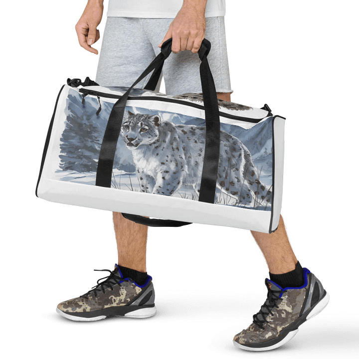 Snow Leopard Stalker Duffle Bag product image (1)