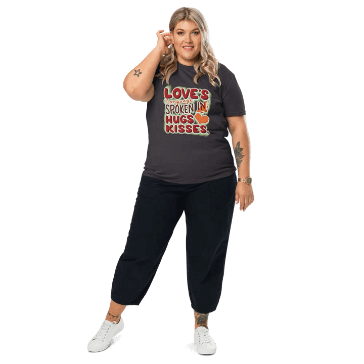 Love's Language spoken in hugs & Kisses T-shirt product image (1)