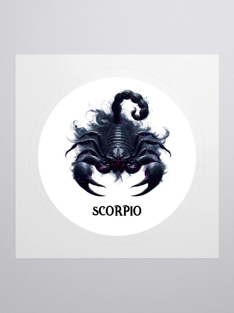 Mythical Scorpio Zodiac Round Sticker product image (1)