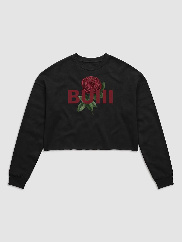 BUIII Logo Rose Women's Fleece Crop Sweatshirt product image (1)