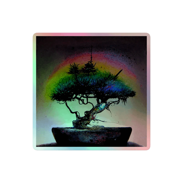 Mystical Bonsai Holographic Sticker Sheet product image (2)