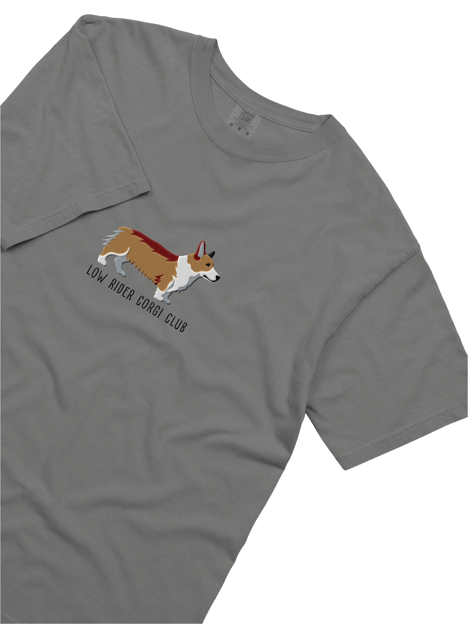 Low Rider Corgi Club T-Shirt(Embroidered) of a Pembroke Welsh Corgi(Tan) product image (27)