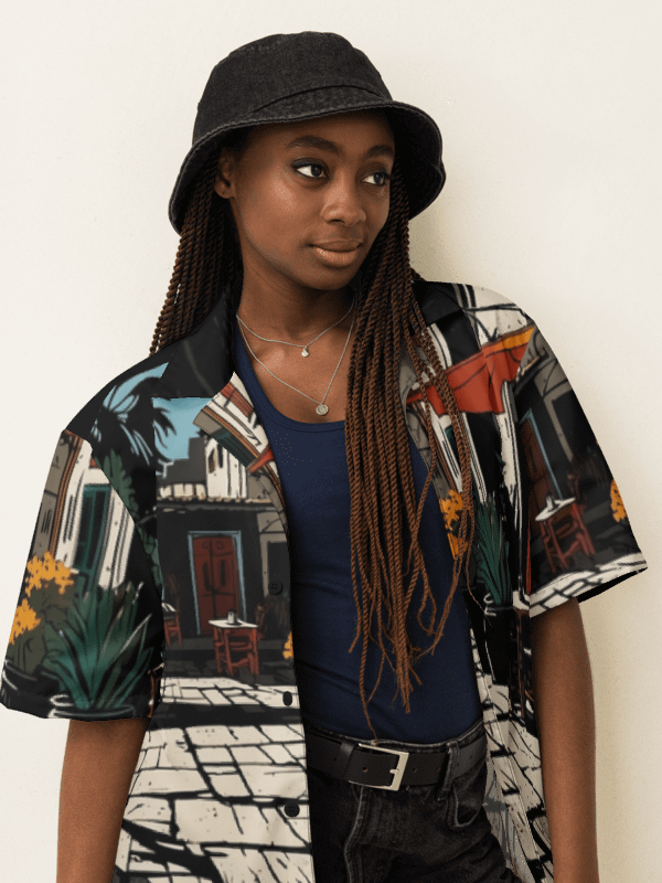 Sunlit Alley Hawaiian Shirt product image (4)
