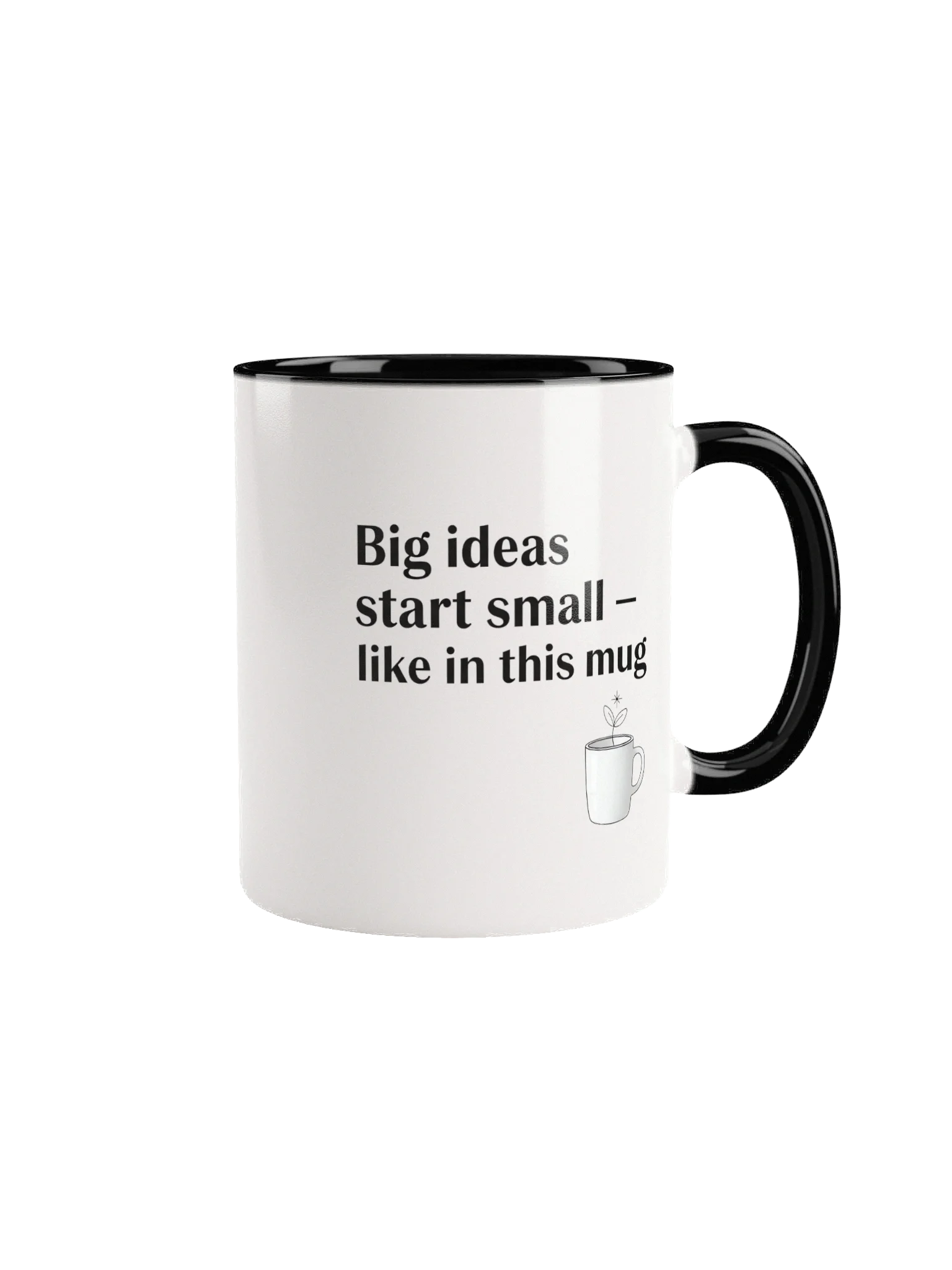 Big Ideas Start Small Mug – Inspirational Coffee Cup for Creatives & Dreamers product image (1)