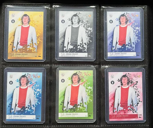 A full color journey of Total Football’s greatest mind. 💫

This Topps Johan Cruyff parallel set features some of the rarest v...