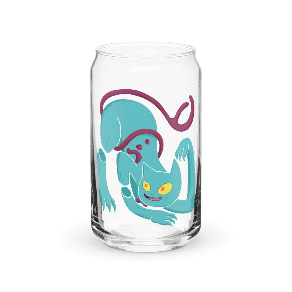 Demon Cat Can-Shaped Glass product image (1)