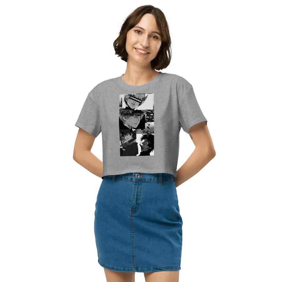 Moody Manga Expressions Women's Crop Top product image (61)