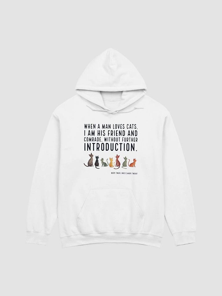 Cat Lover Twain Hoodie product image (1)