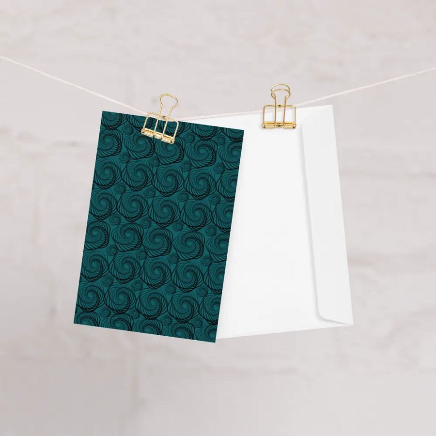 Vortex Swirls Greeting Card for mens birthdays and celebrations product image (12)