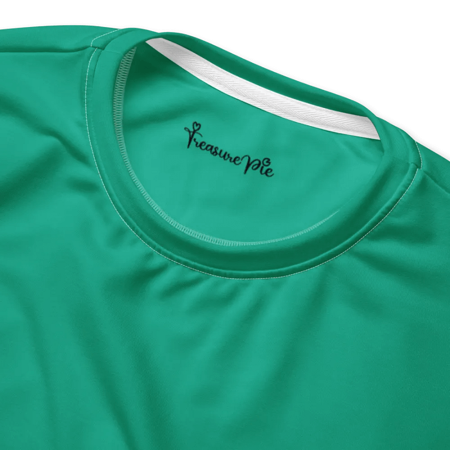 Plain Medium Sea Green Light Summer Unisex Recycled Polyester Heavyweight Premium Sweatshirt by Treasure Pie product image (5)