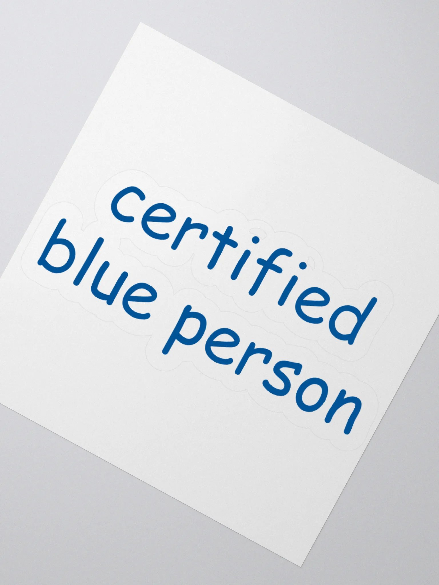 Certified Blue Person Sticker product image (4)