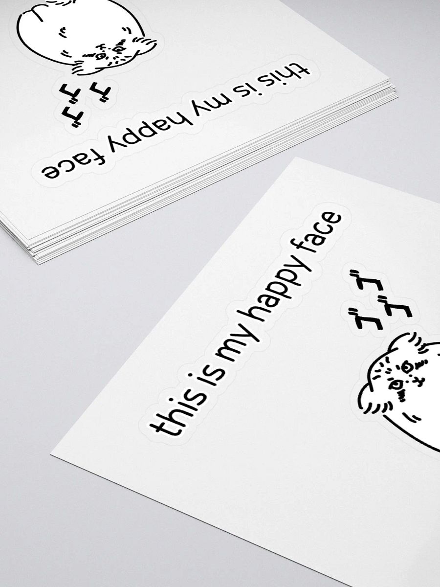 This Is My Happy Face - Sticker product image (11)