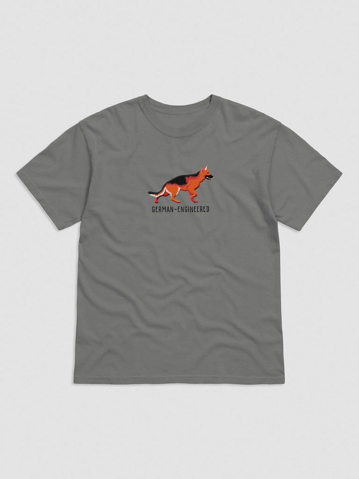 German-Engineered T-Shirt(Embroidered) of a German Shepherd(Red & Black) product image (4)