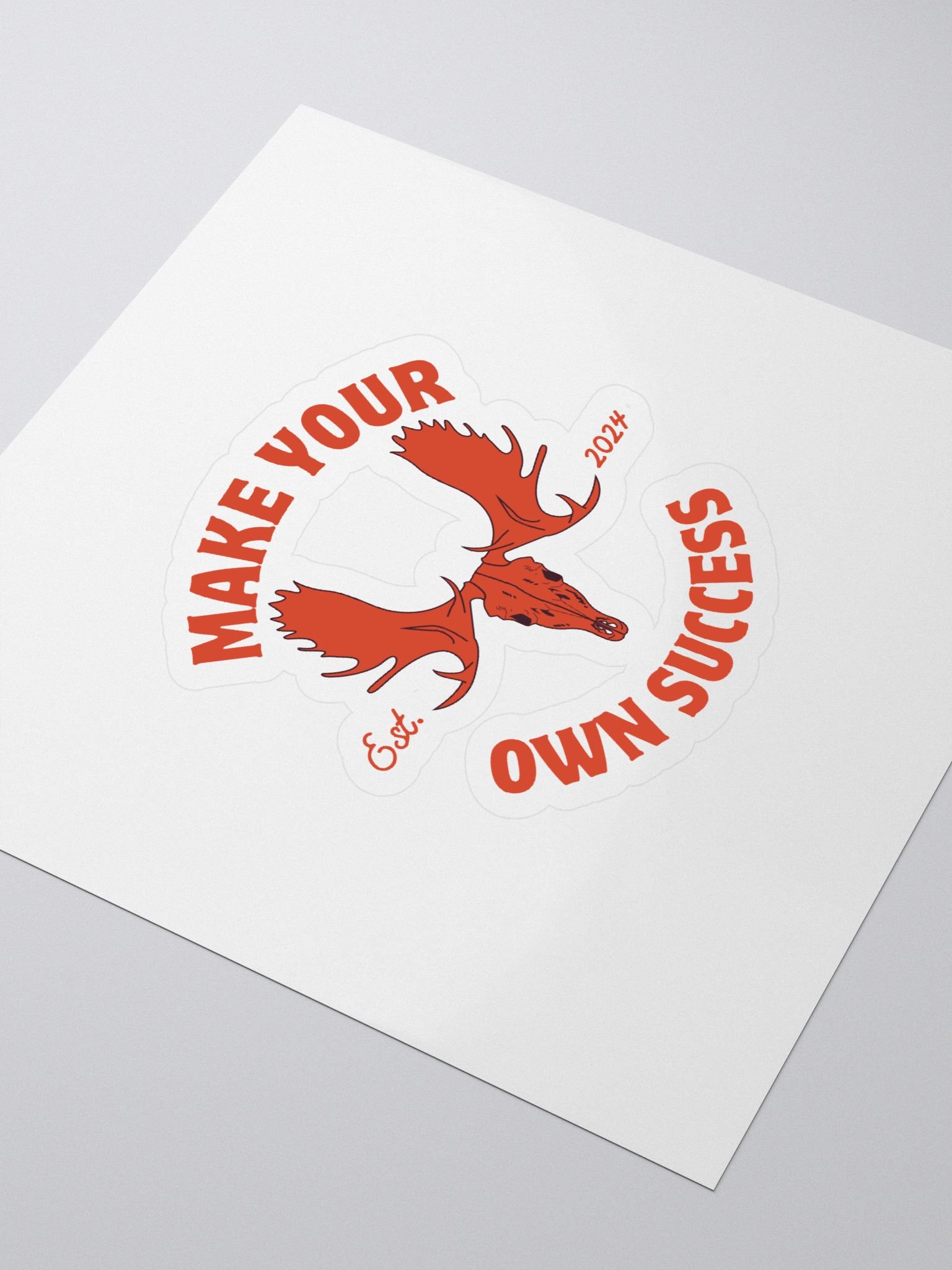 Moose Skull - Make Your Own Success Sticker product image (3)