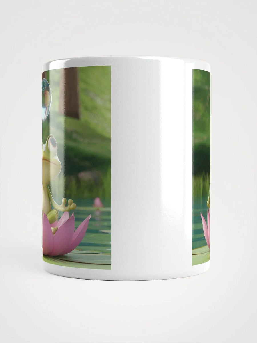 Meditative Frog #Stylish Glossy White Mug product image (5)