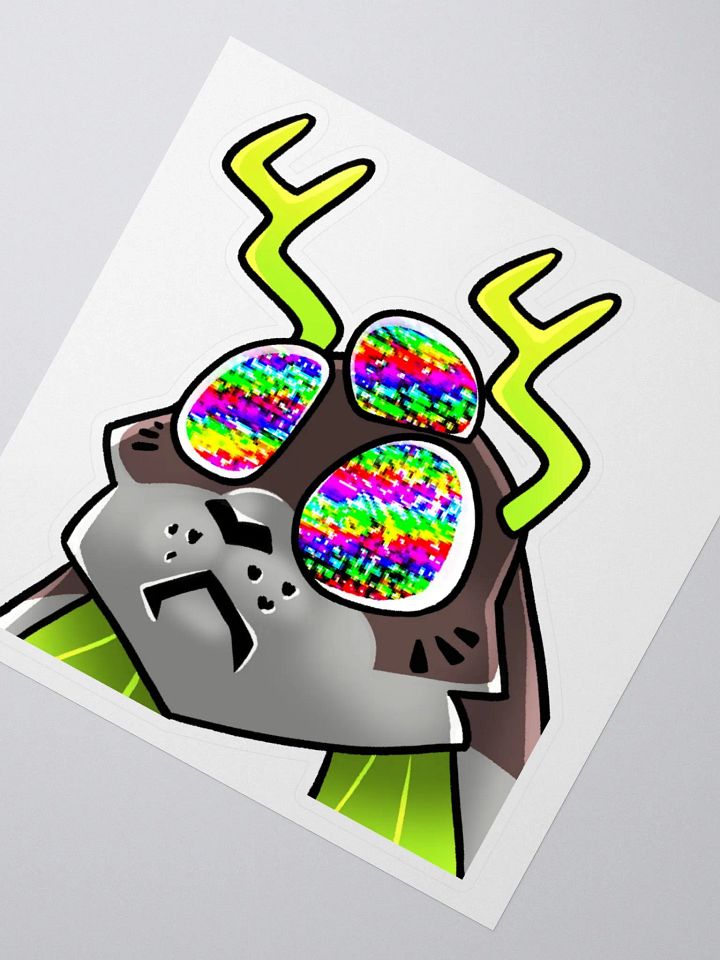 Radioactive Cryptid Burnt Out Sticker product image (2)
