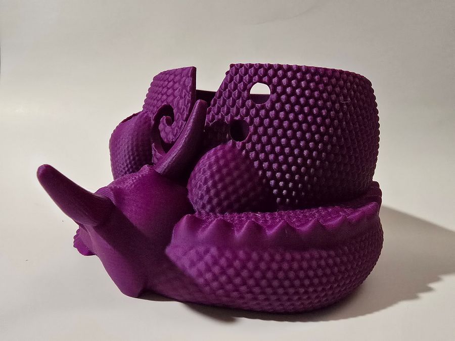 Purple Dragon Yarn Bowl 3D printed 🐑 product image (4)