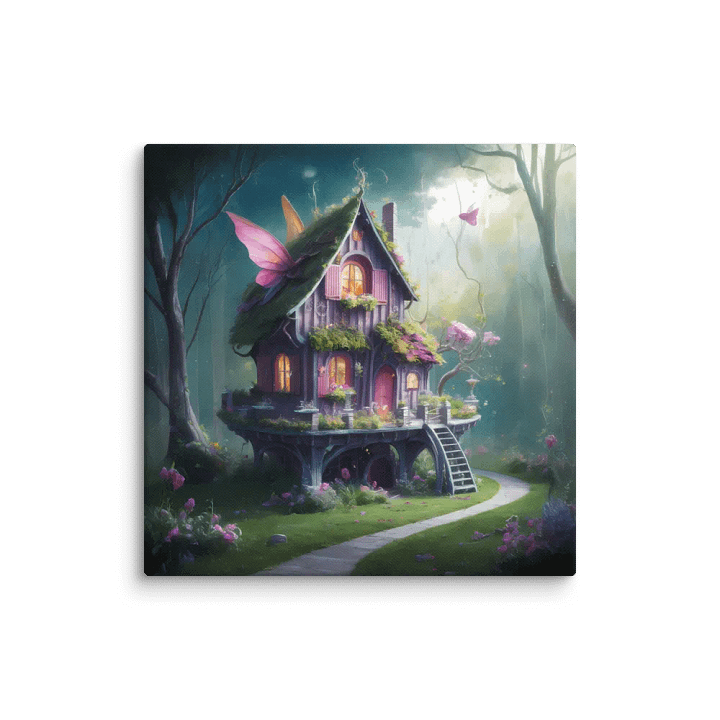 Watercolour Fairy House Art - v10 product image (1)