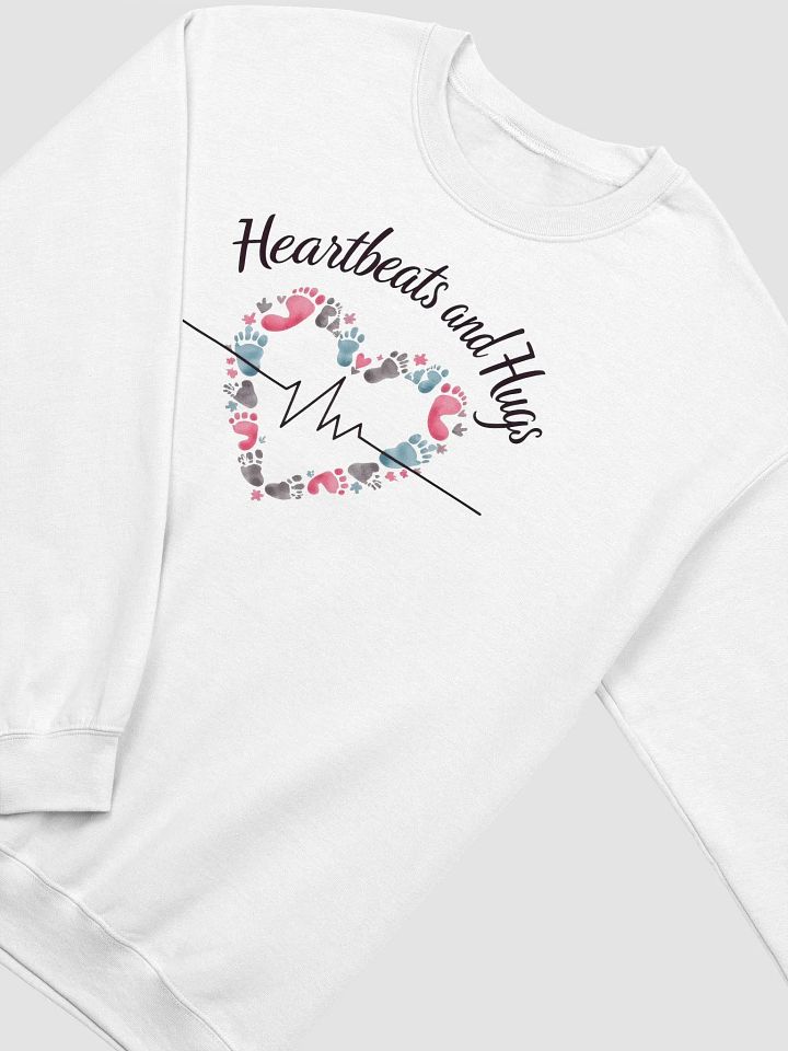 Ekg, Heartbeat and Hug Crewneck Sweatshirt product image (9)