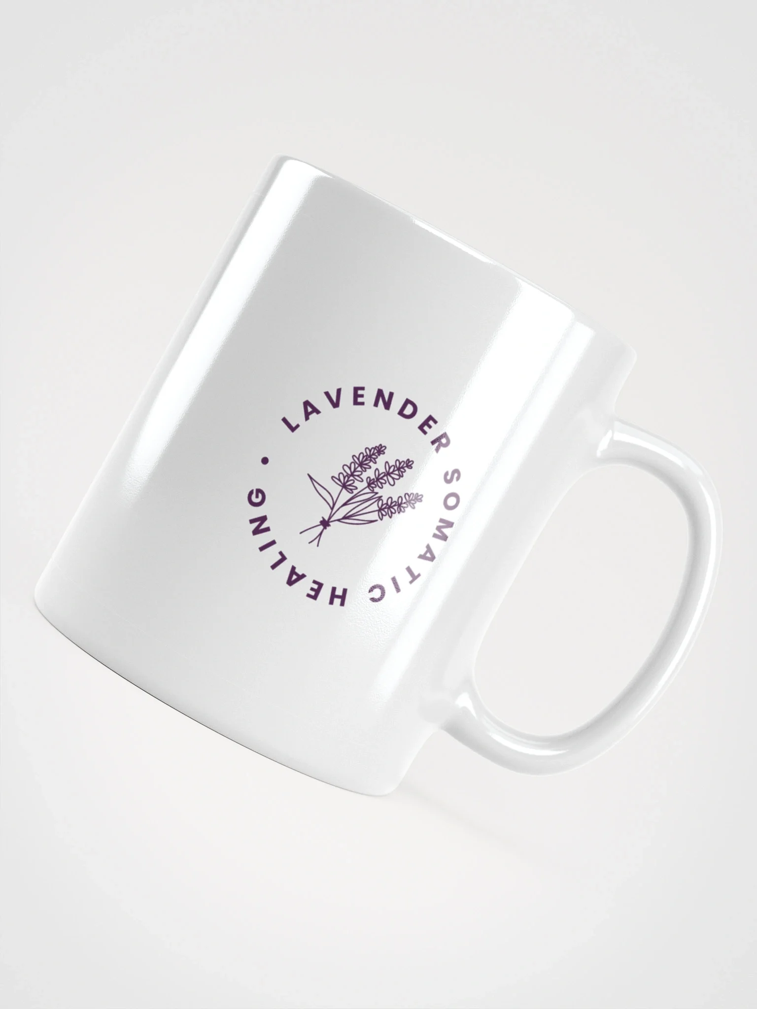 Lavender Somatic Healing Logo Mug product image (5)