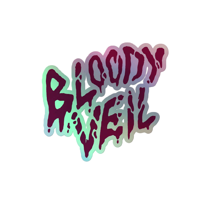 The "Bloody Veil" Holographic Sticker product image (2)