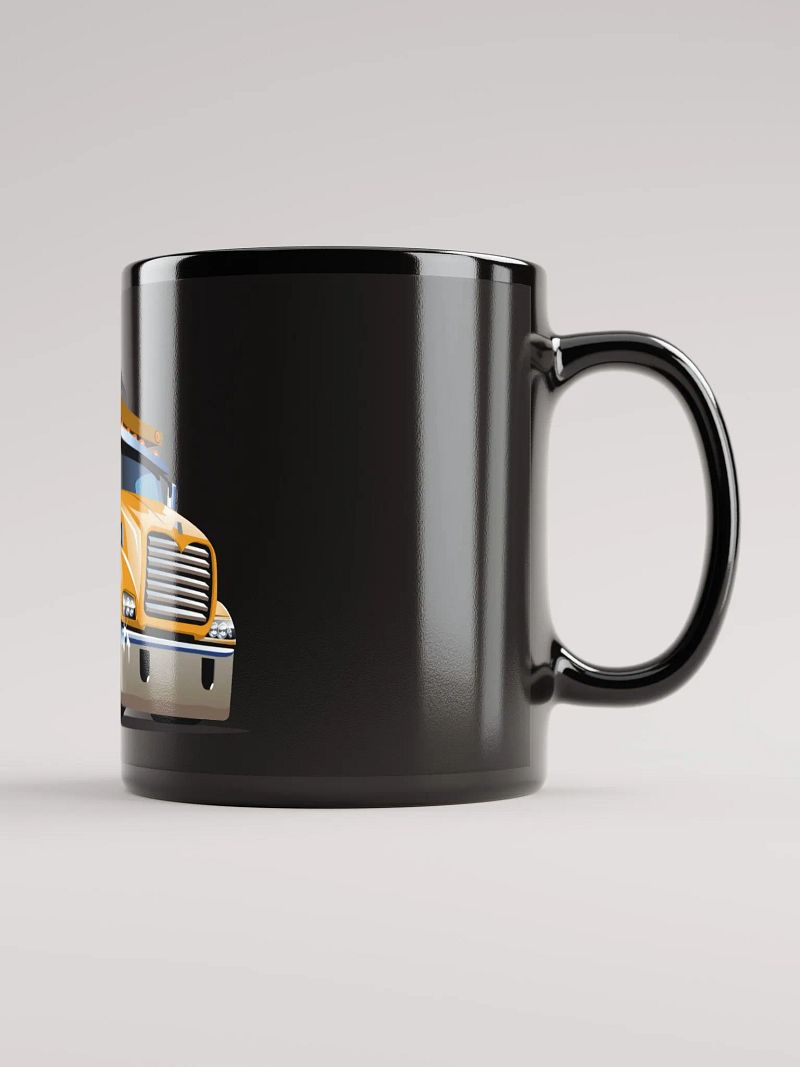 Black Glossy Trucking Mug