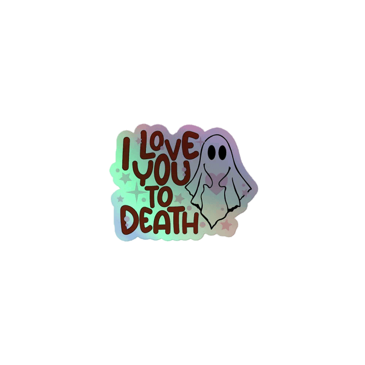 Death Love: Cut Holographic Sticker product image (1)