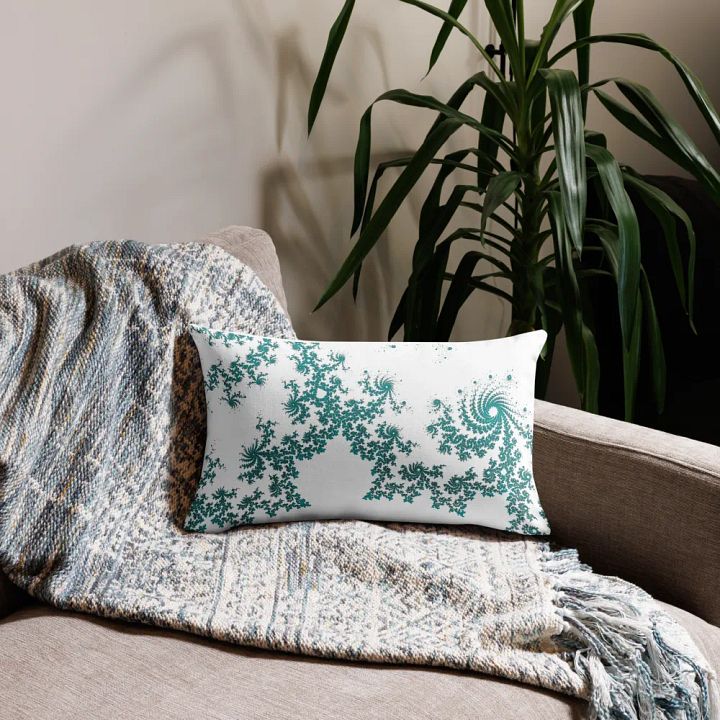 Fractal Pillow Case (White) product image (2)