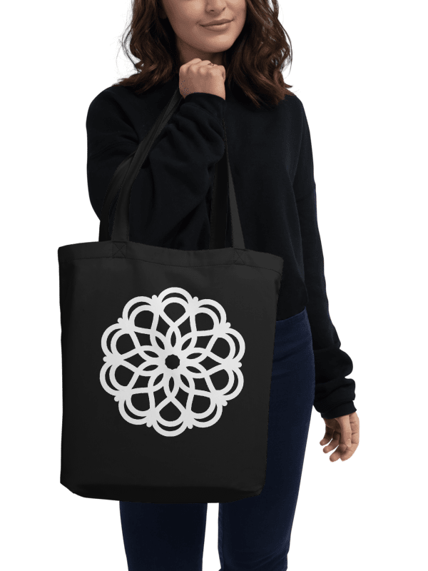 White Mandala 01 Eco-Friendly Tote Bag product image (1)