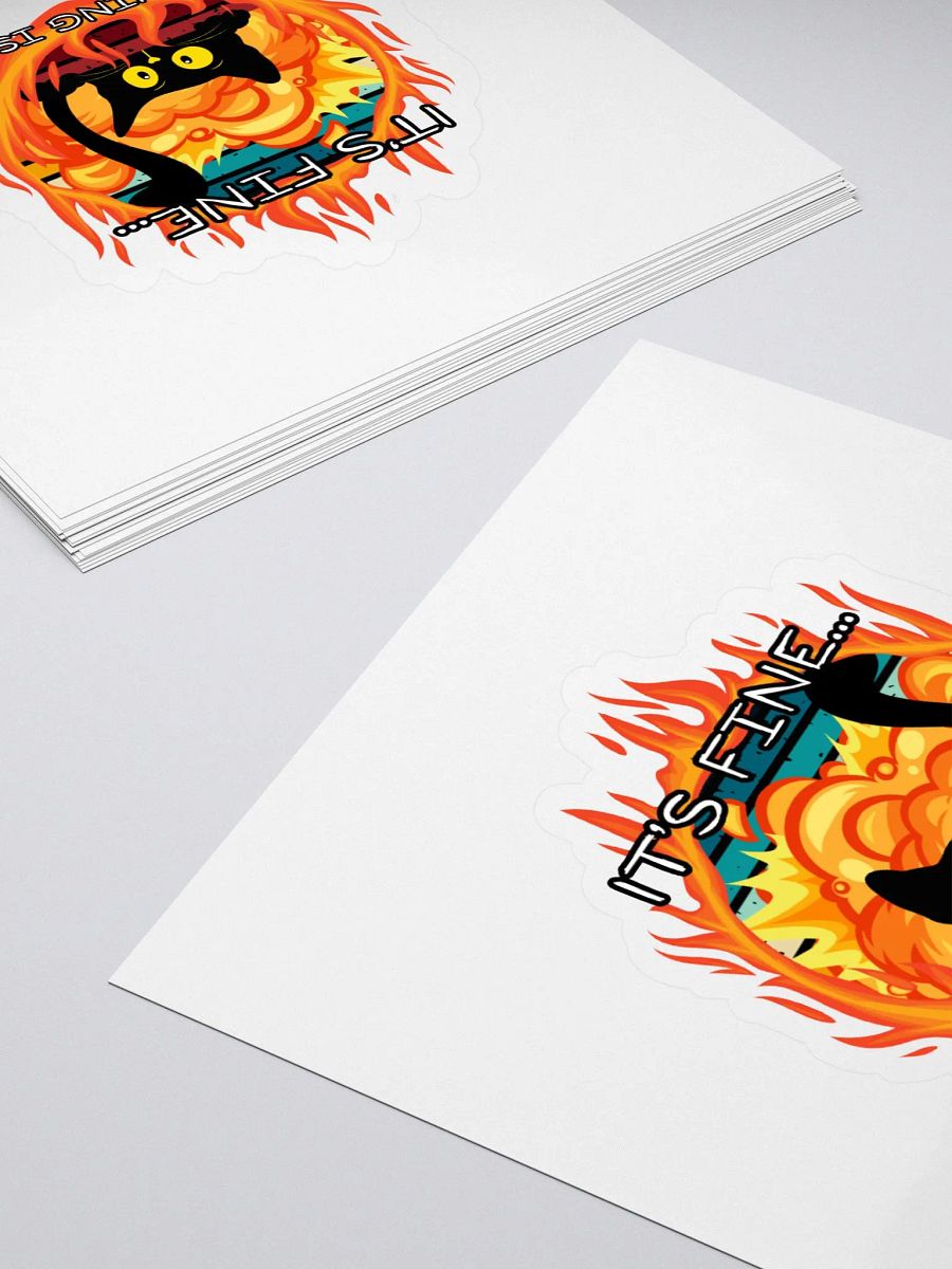 It's Fine Cat Sticker product image (4)