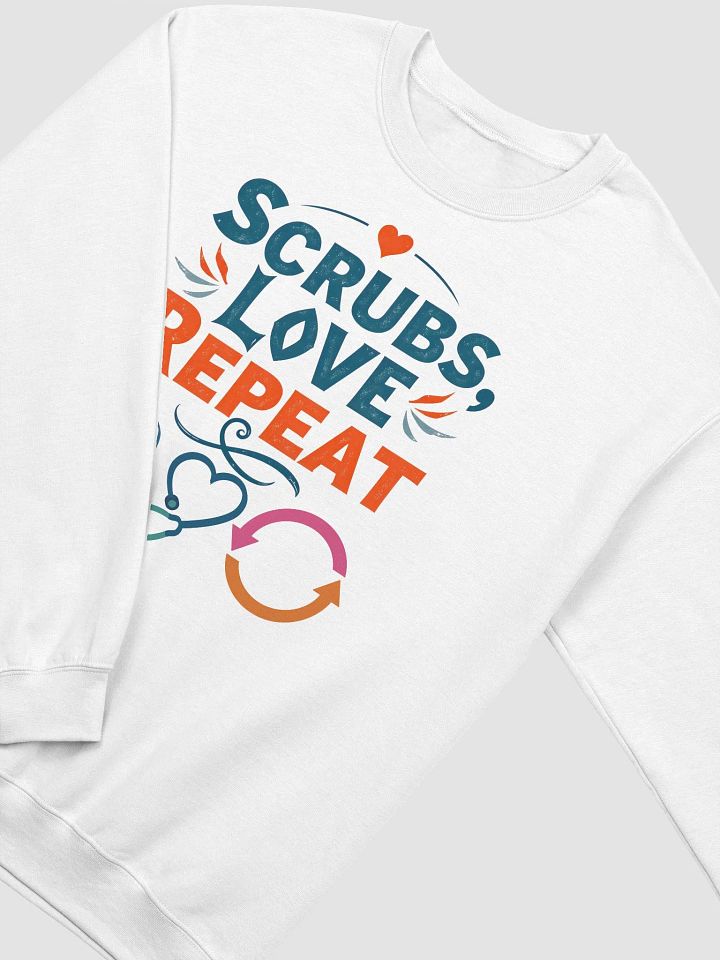 Scrubs Love Repeat Crewneck Sweatshirt product image (46)
