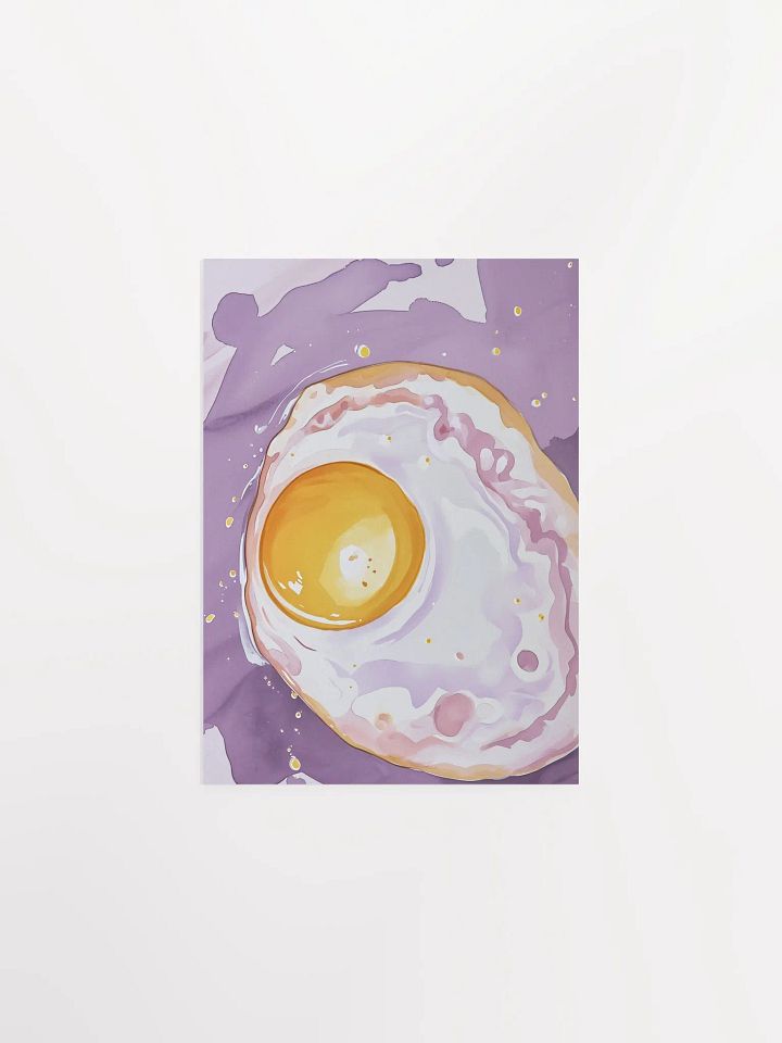 Vibrant Egg Yolk Illustration Poster product image (1)