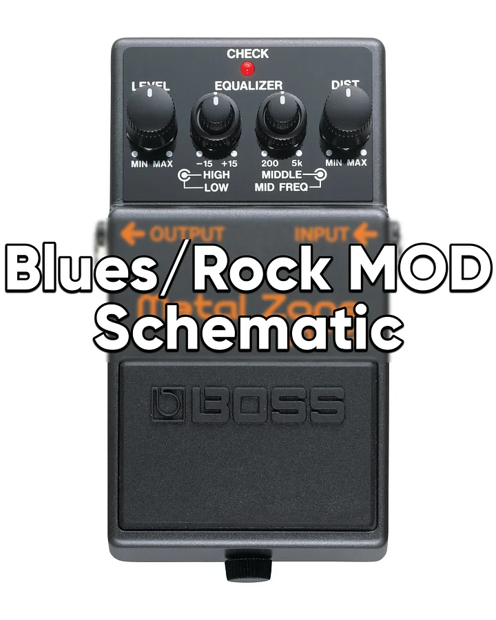 Boss MT2 Blues/Rock Mod Schematic product image (1)