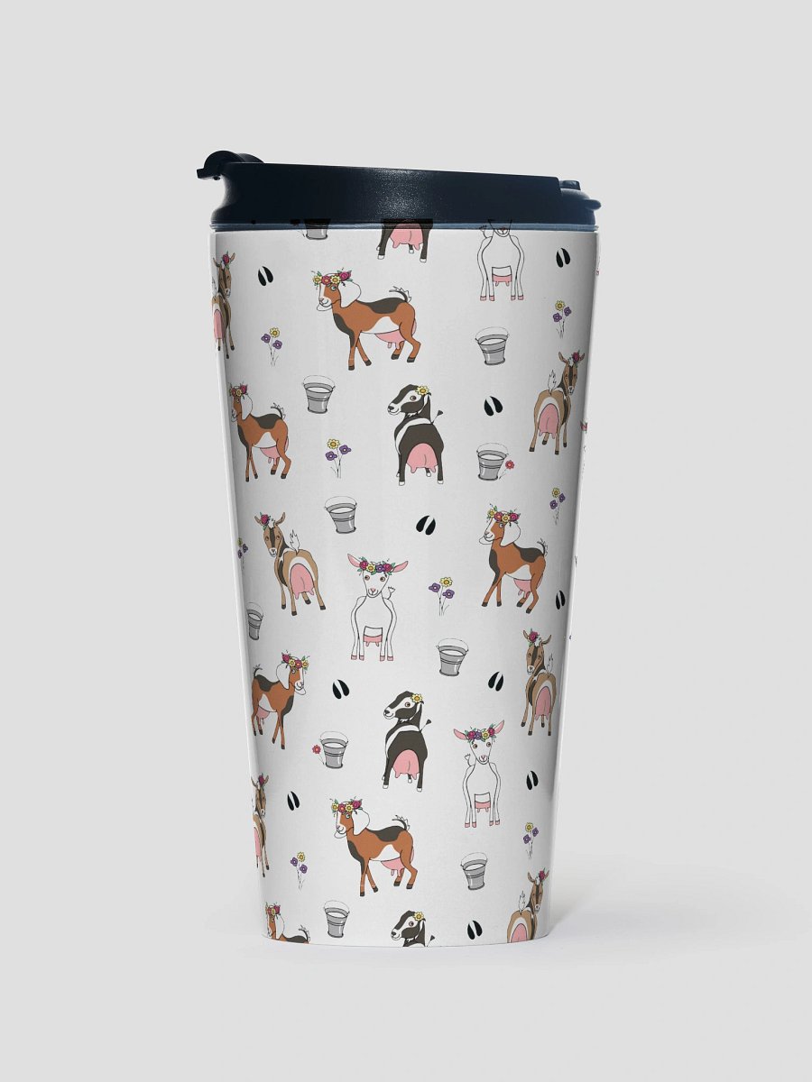 Dairy Goat Stainless Steel Travel Mug product image (1)